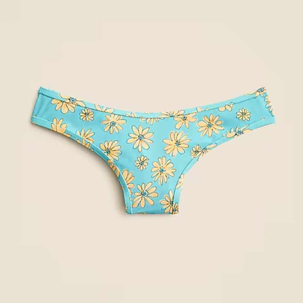 J. Crew Ronnie bikini bottom in retro daisy print